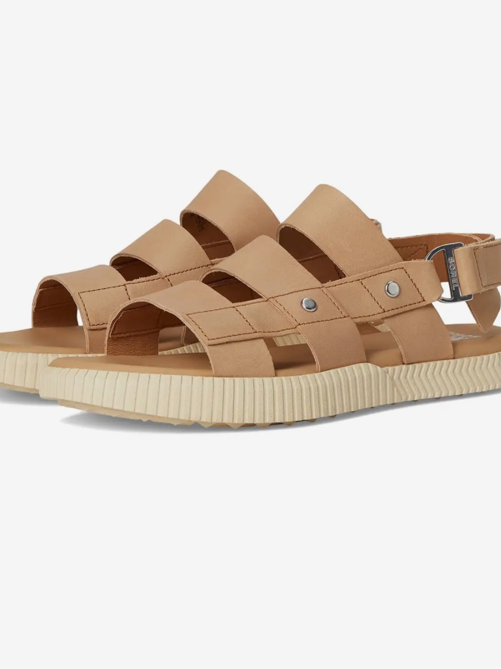 Sorel Tan Leather Strappy Women’s Sandals